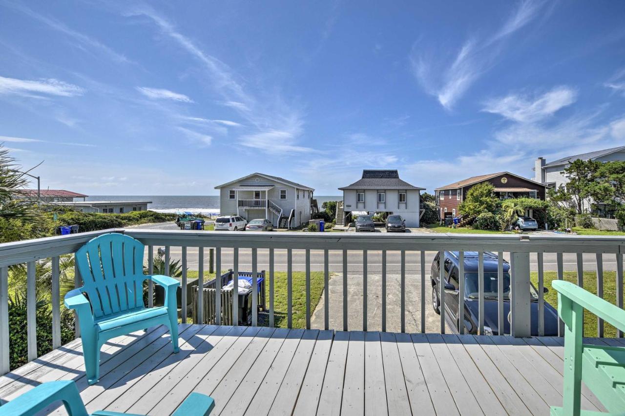 Oak Island Beach Abode With Deck Walk To Shore! Dış mekan fotoğraf