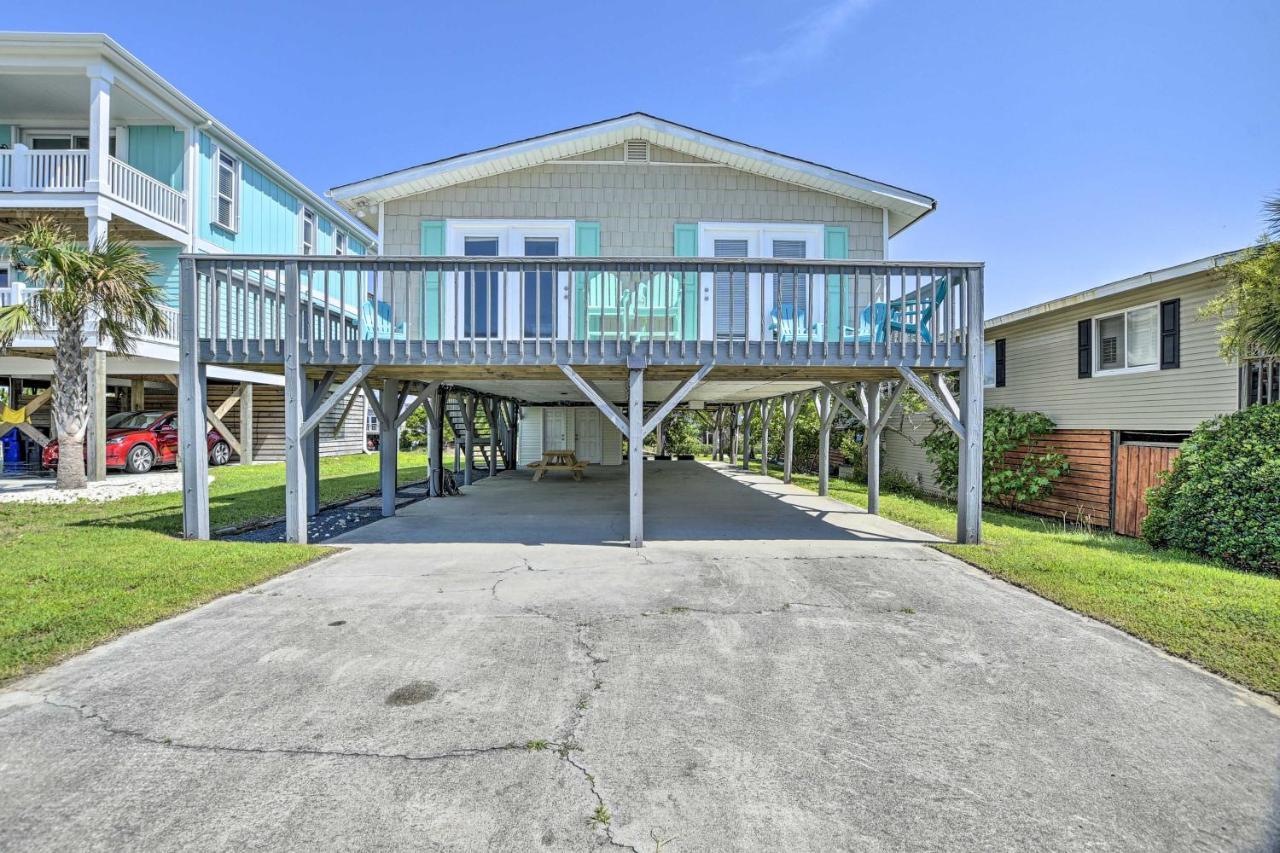 Oak Island Beach Abode With Deck Walk To Shore! Dış mekan fotoğraf