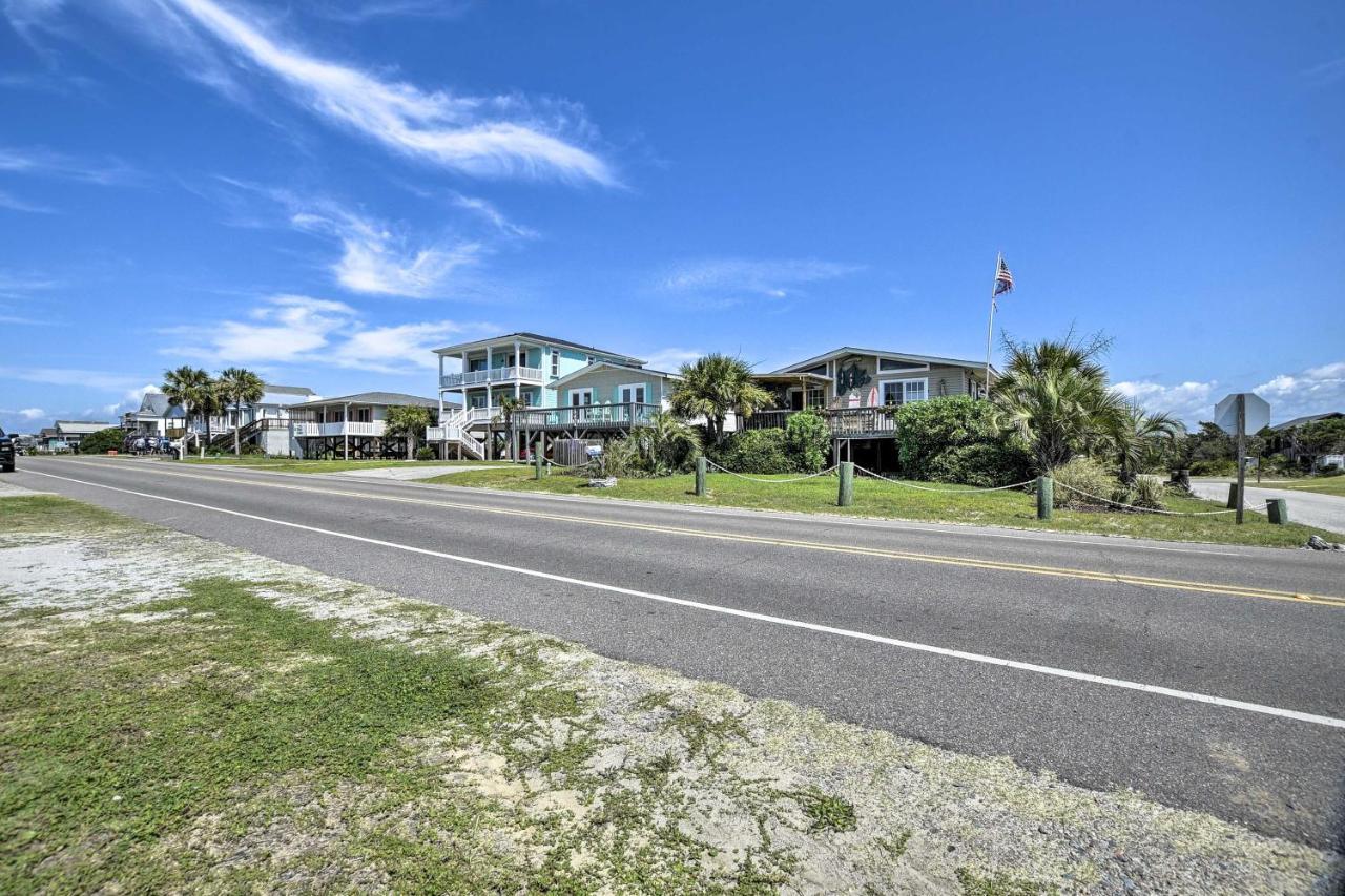 Oak Island Beach Abode With Deck Walk To Shore! Dış mekan fotoğraf