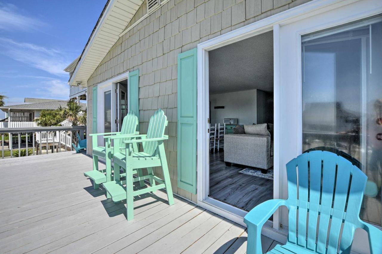 Oak Island Beach Abode With Deck Walk To Shore! Dış mekan fotoğraf