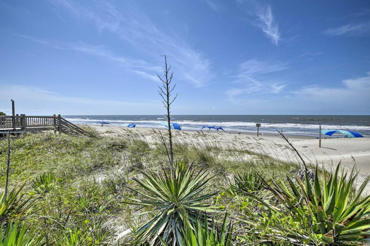 Oak Island Beach Abode With Deck Walk To Shore! Dış mekan fotoğraf