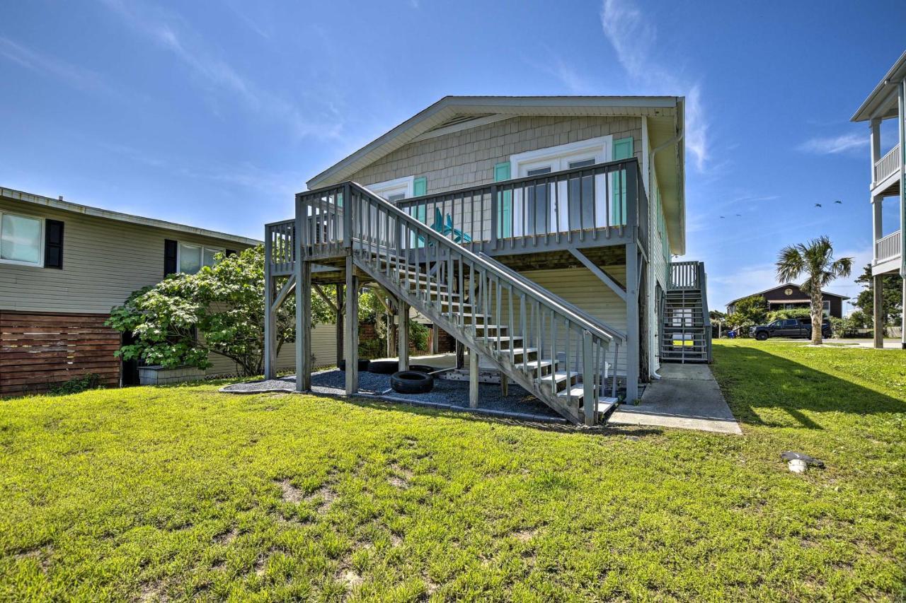 Oak Island Beach Abode With Deck Walk To Shore! Dış mekan fotoğraf